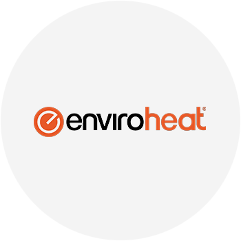 Enviroheat logo for hot water systems, servicing Maroochydore