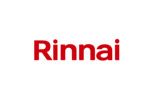 Rinnai logo for hot water systems on Maroochydore
