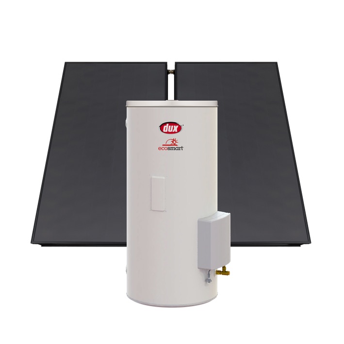 Dux EcoSmart Boosted Solar Hot Water System 250L with 2 Panels
